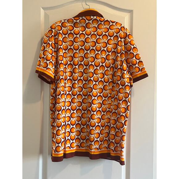 Men’s Geo-Print Slim Fit Button Down - Picture 2 of 7